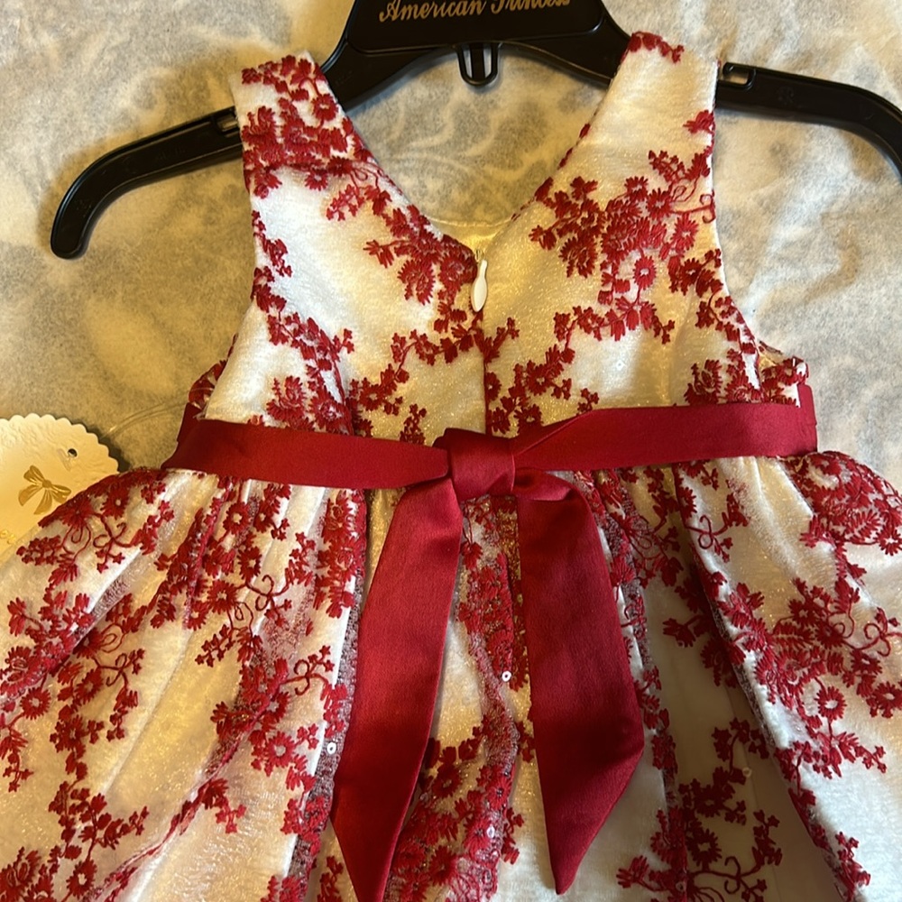 American princess, red, and white dress in new condition 12 months - Picture 6 of 12